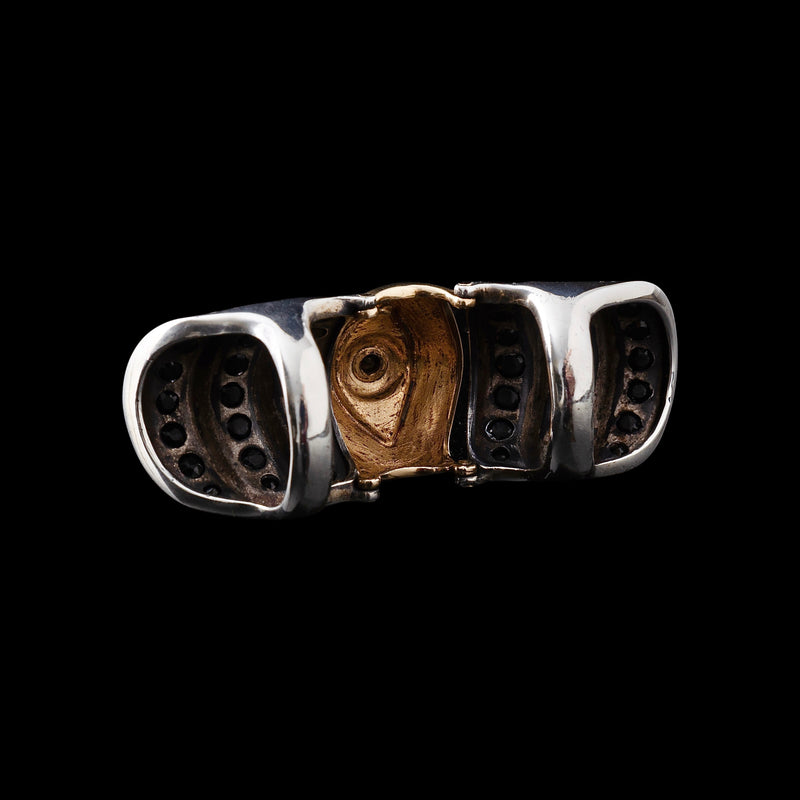 Armor ring with hinges