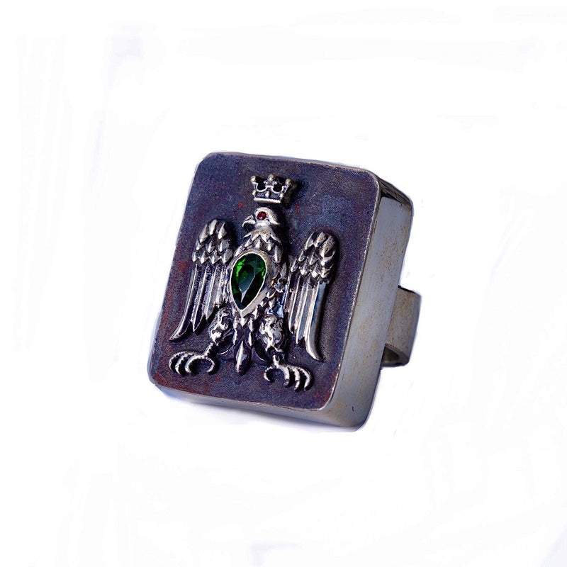 Imperial Eagle Ring in Silver